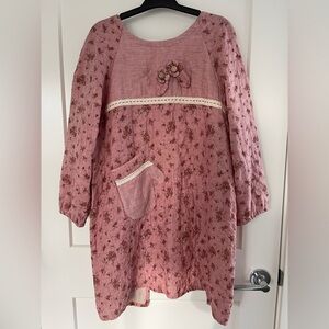 Floral Pink Kids Dress